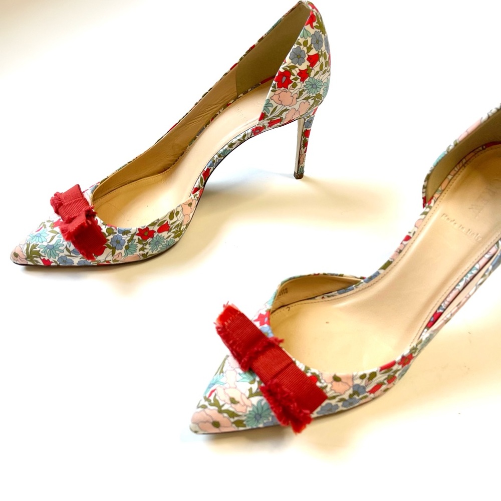 J Crew Colette Bow Pumps in Liberty® Print Size 10